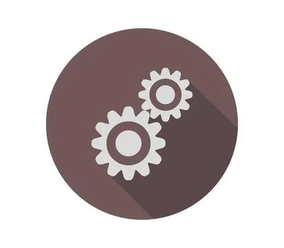 Gear icon illustrated in vector on white background gear icon illustrated ... Stock Photos