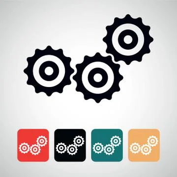 Gear icon. Stock Illustration
