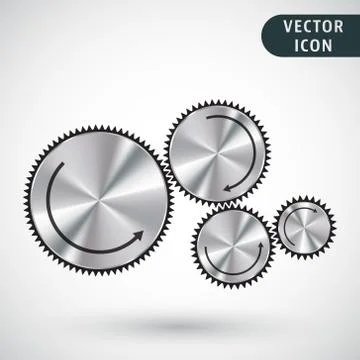 Gear icon isolated Stock Illustration