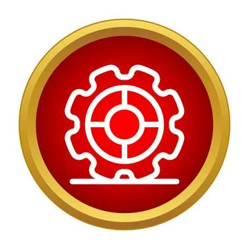 Gear icon representing settings and technical support Stock Illustration