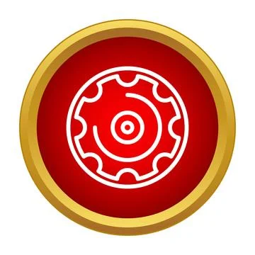 Gear icon representing settings and customization process Stock Illustration