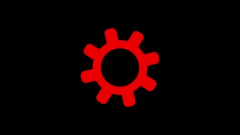 Gear icon rotating work concept animation. Spinning gears animation. 4K Ult.. Stock Footage 307976251