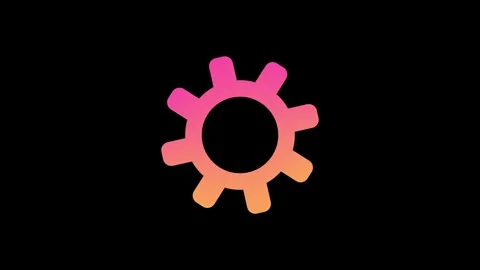 Gear icon rotating work concept animation. Spinning gears animation. 4K Ult.. Stock Footage 307976494