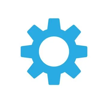 Gear icon, settings symbol vector Stock Illustration
