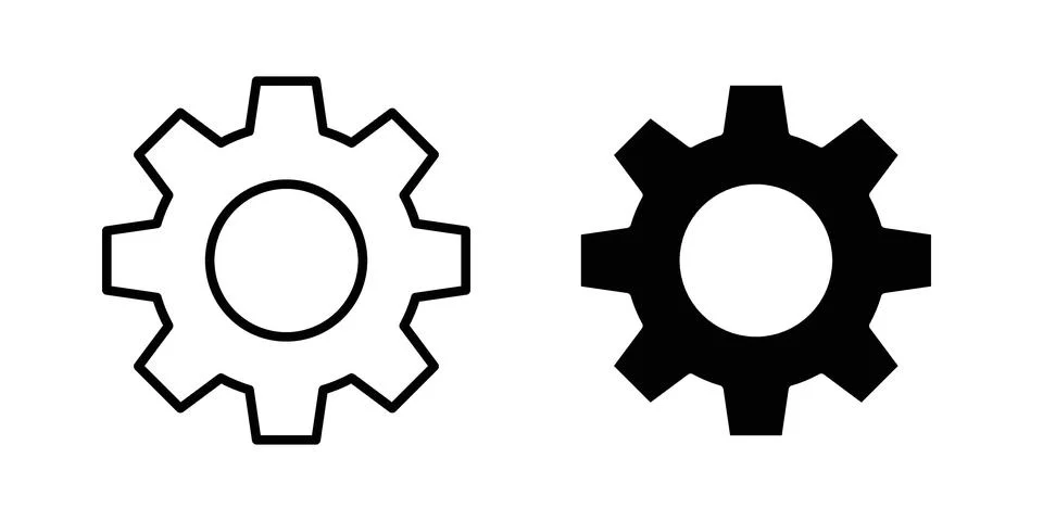 Gear icon vector design illustrations Stock Illustration