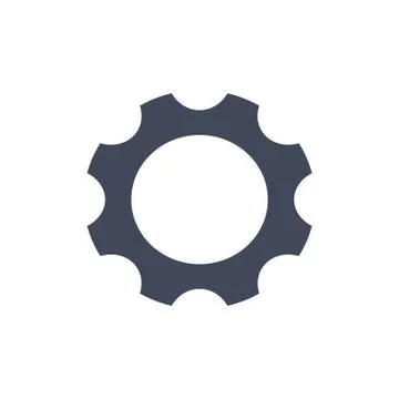 Gear Icon Vector flat design style Stock Illustration