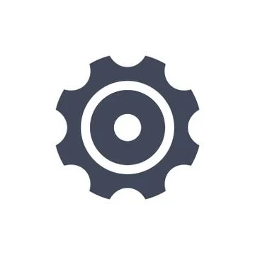 Gear Icon Vector flat design style Stock Illustration