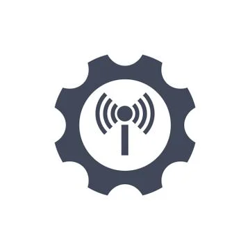 Gear Icon Vector flat design style Stock Illustration