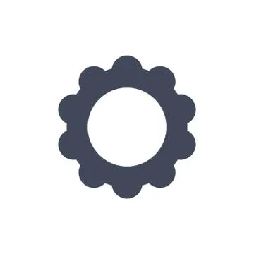 Gear Icon Vector flat design style Stock Illustration