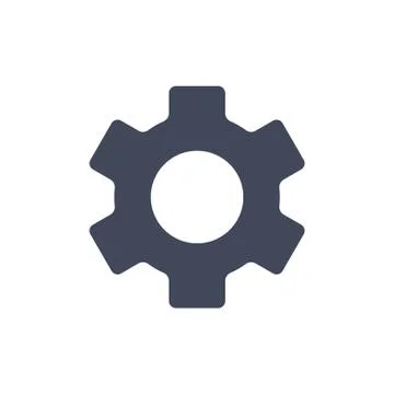 Gear Icon Vector flat design style Stock Illustration