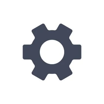 Gear Icon Vector flat design style Stock Illustration