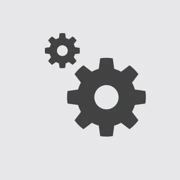 Gear icon, vector icon eps10. Stock Illustration