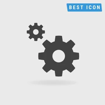 Gear Icon, vector icon eps10. Illustrazione stock