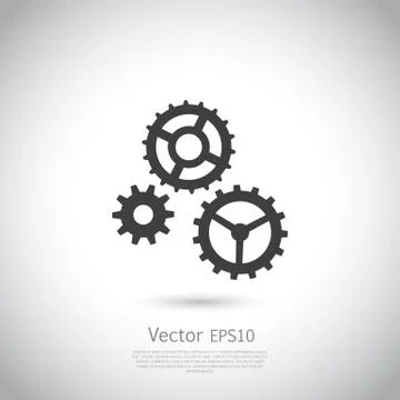 Gear icon vector Ilustração Stock