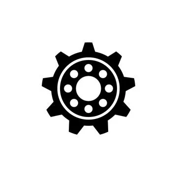 Gear icon vector Stock Illustration