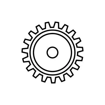 Gear icon vector Stock Illustration