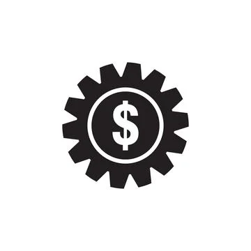 Gear icon vector Stock Illustration