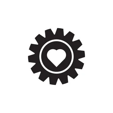 Gear icon vector Stock Illustration