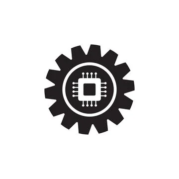 Gear icon vector Stock Illustration