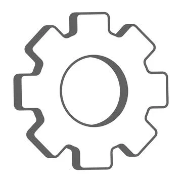 Gear icon vector illustration Stock Illustration
