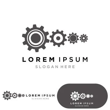 Gear icon vector set. clockwork illustration sign collection. Mechanics symbo Stock Illustration