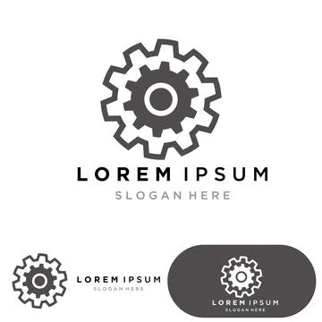 Gear icon vector set. clockwork illustration sign collection. Mechanics symbo Stock Illustration