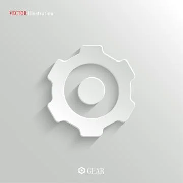 Gear icon - vector web background Stock Illustration