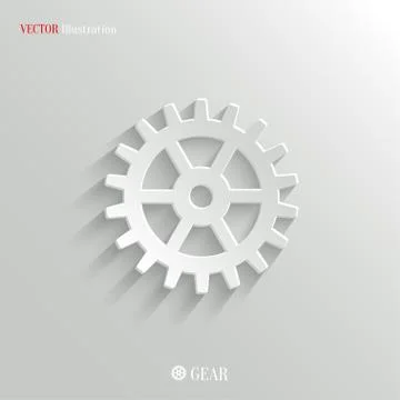 Gear icon - vector web background Stock Illustration