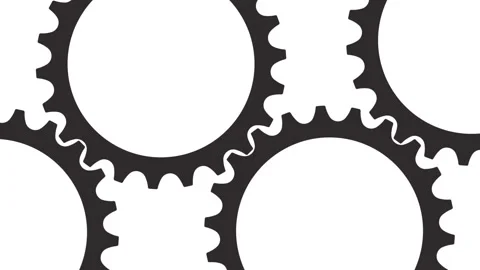 Gear icon on white background Stock Footage 273231993