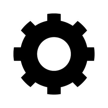 Gear icon on white background - vector iconic design Stock Illustration