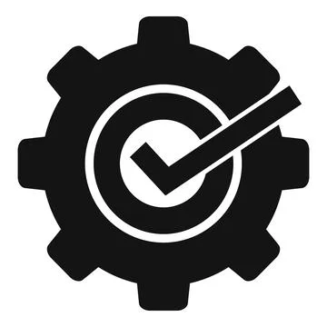 Gear insight icon simple vector. Business data Stock Illustration