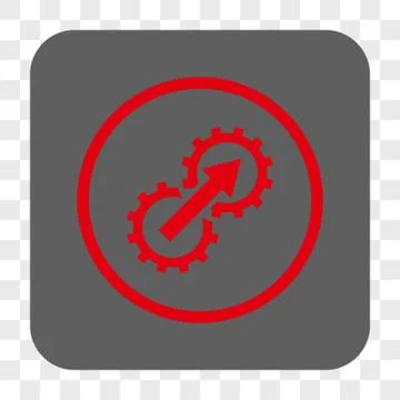 Gear Integration Interface Toolbar Button Stock Illustration