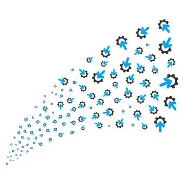 Gear Integration Source Stream Illustrazione stock