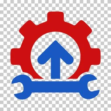 Gear Integration Tools Vector Icon Stock-Illustration