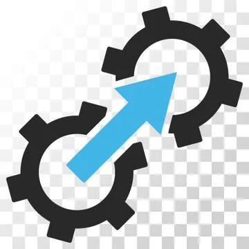 Gear Integration Vector Icon Illustrazione stock