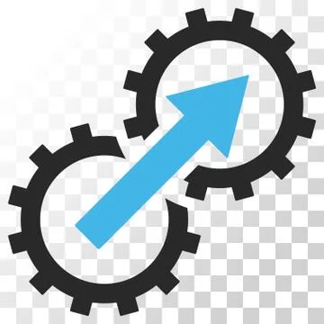 Gear Integration Vector Icon Illustrazione stock
