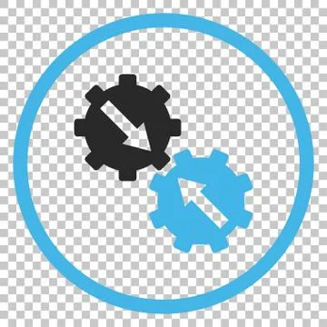 Gear Integration Vector Icon Illustrazione stock