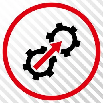 Gear Integration Vector Icon Stock Illustration