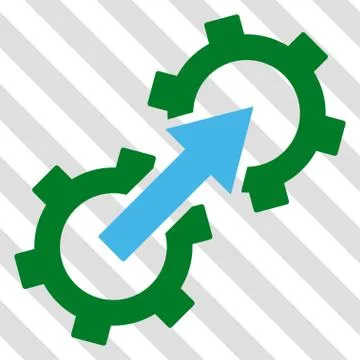 Gear Integration Vector Icon Illustrazione stock