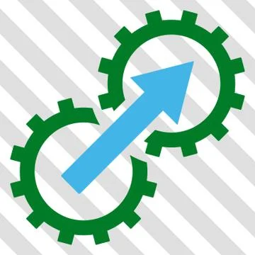 Gear Integration Vector Icon Stock-Illustration