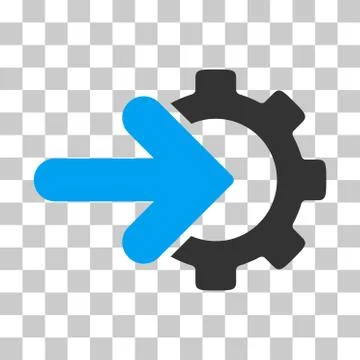 Gear Integration Vector Icon Illustrazione stock