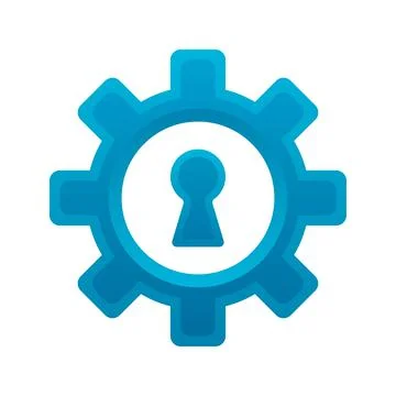 Gear key logo element design template icon Stock Illustration