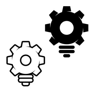 Gear lamp Stock Illustration