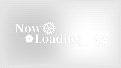 Gear loading Text animation 1080p - 30 fps - Alpha Channel Stock Footage 256200550