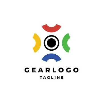Gear logo design Stock Illustration