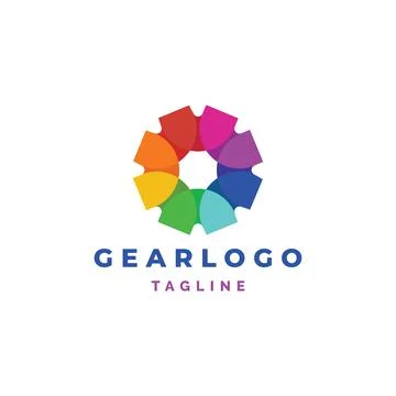 Gear logo design	 Stock Illustration