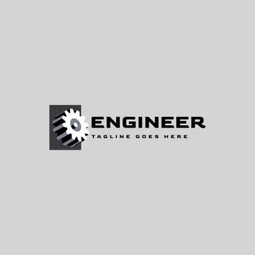 Gear logo design Stock Illustration