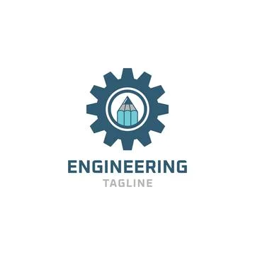 Gear logo design Stock Illustration