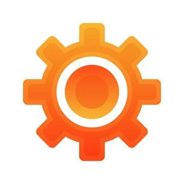 Gear logo design template icon Illustrazione stock