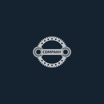 Gear logo design vector for engineering Stock Illustration